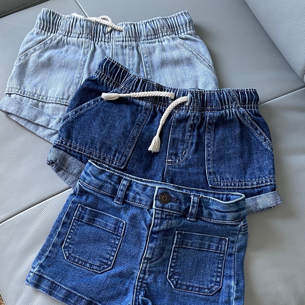 Toddler girls denim shorts (pls read description)